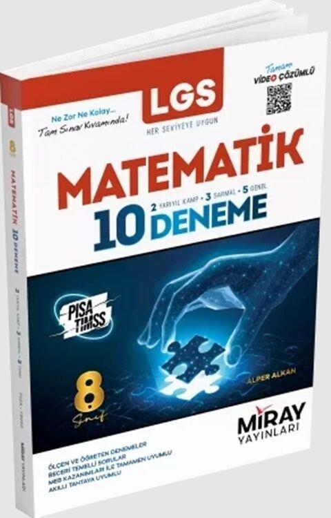 Miray Yayınları 8. Sınıf LGS Matematik 10 Deneme