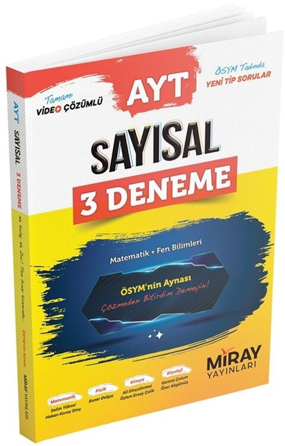 Miray Yayınları AYT Matematik Sayısal 3 Deneme