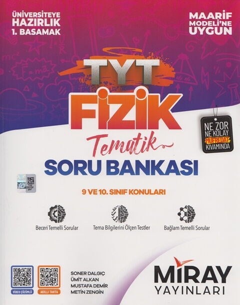 Miray Yayınları TYT Fizik Maarif Model Tematik Soru Bankası