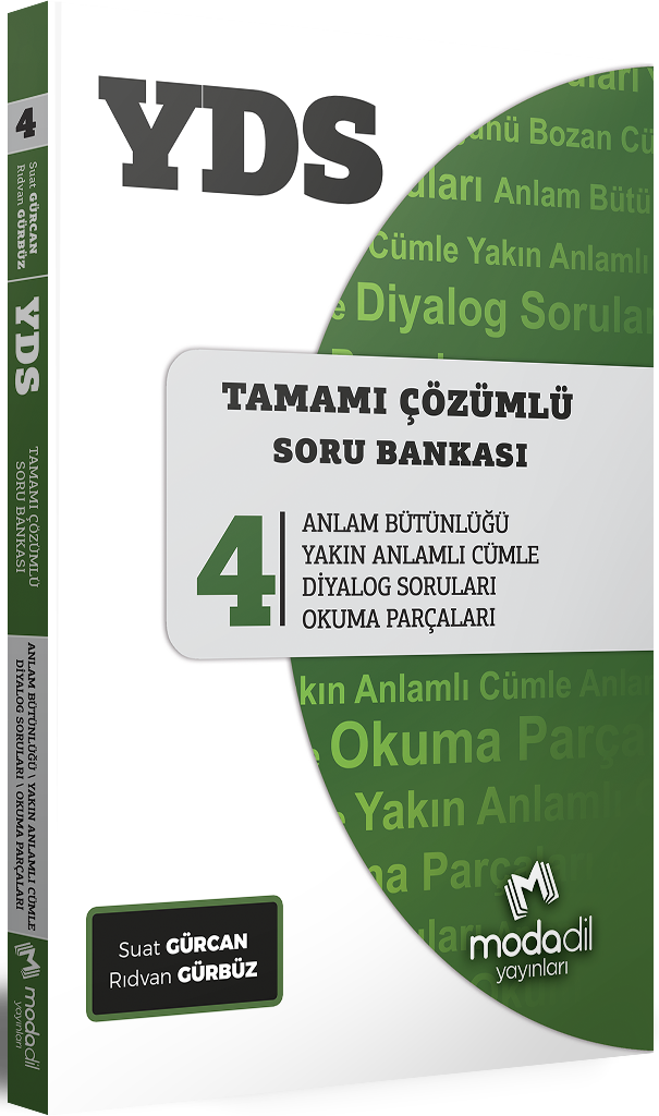 Modadil Yayınları YDS Tamamı Çözümlü Modüler Soru Bankası Serisi 4