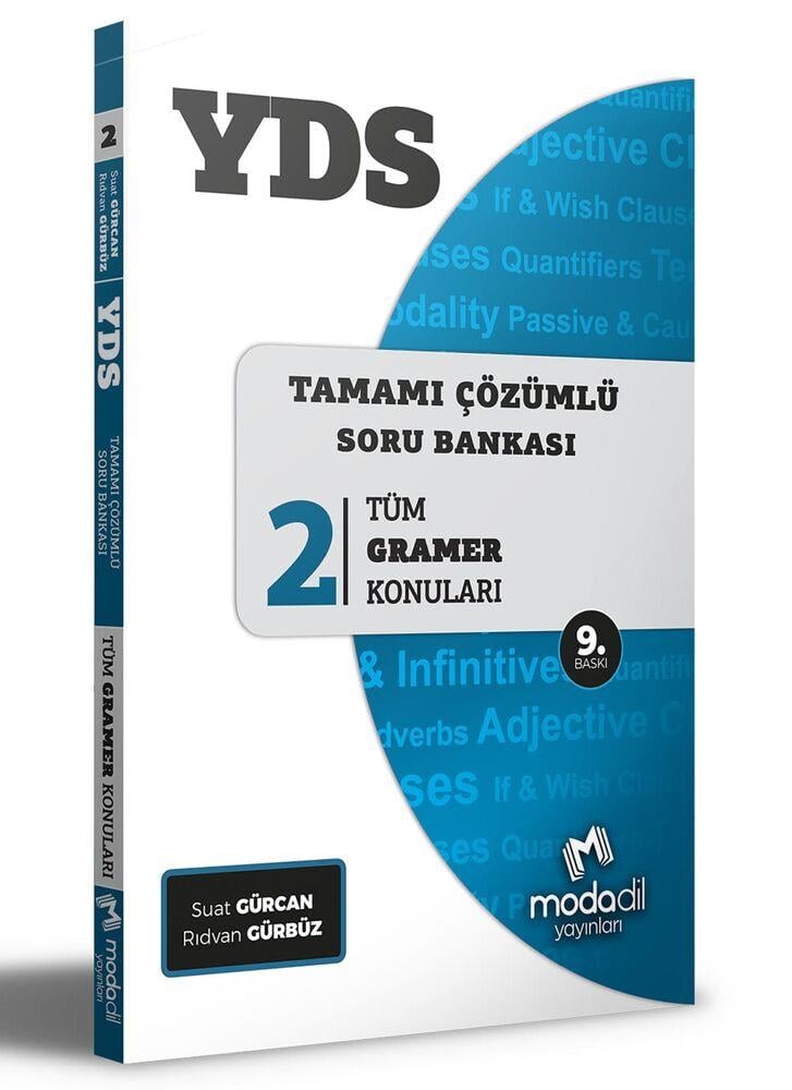 Modadil Yayınları YDS Tamamı Çözümlü Modüler Soru Bankası 2 Tüm Gramer Konuları