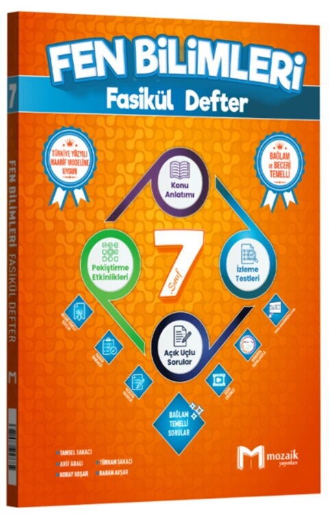 Mozaik Yayınları 7. Sınıf Fen Bilimleri Fasikül Defter