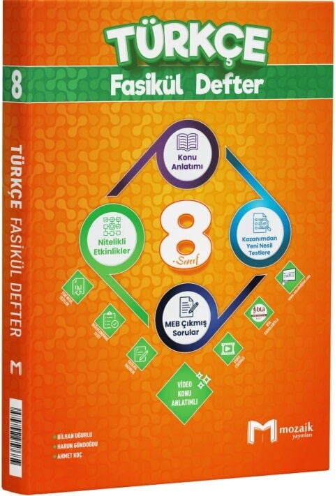 Mozaik Yayınları 8. Sınıf Türkçe Fasikül Defter