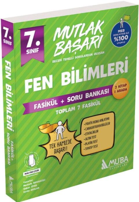 Muba Yayınları 7. Sınıf Fen Bilimleri Fasikül Soru Bankası