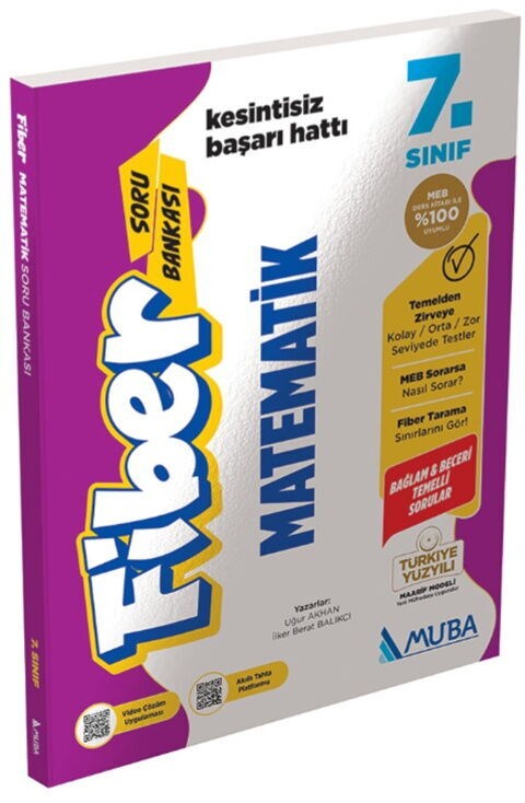 Muba Yayınları 7. Sınıf Matematik Fiber Soru Bankası