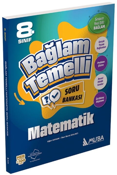 Muba Yayınları 8. Sınıf LGS Bağlam Temelli Matematik Soru Bankası
