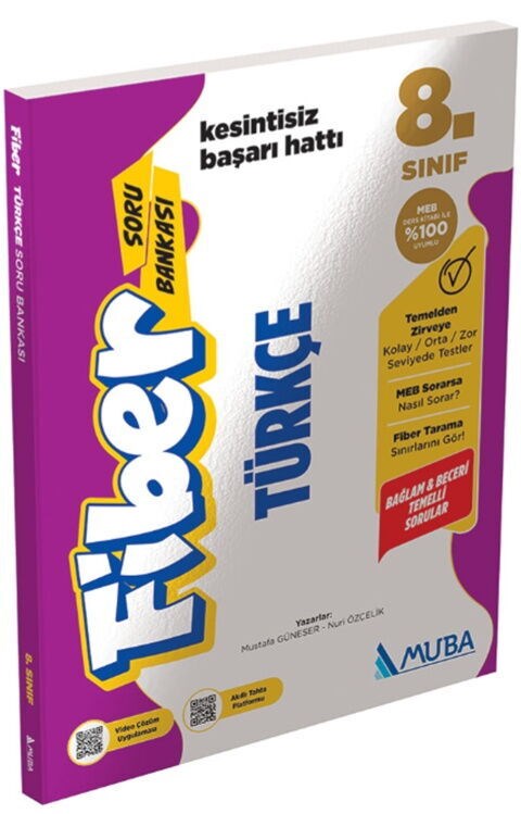 Muba Yayınları 8. Sınıf Türkçe Fiber Soru Bankası
