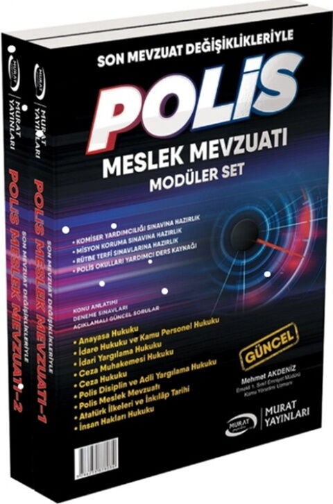 Murat Yayınları Polis Meslek Hukuku Ve Mevzuatı Modüler Set