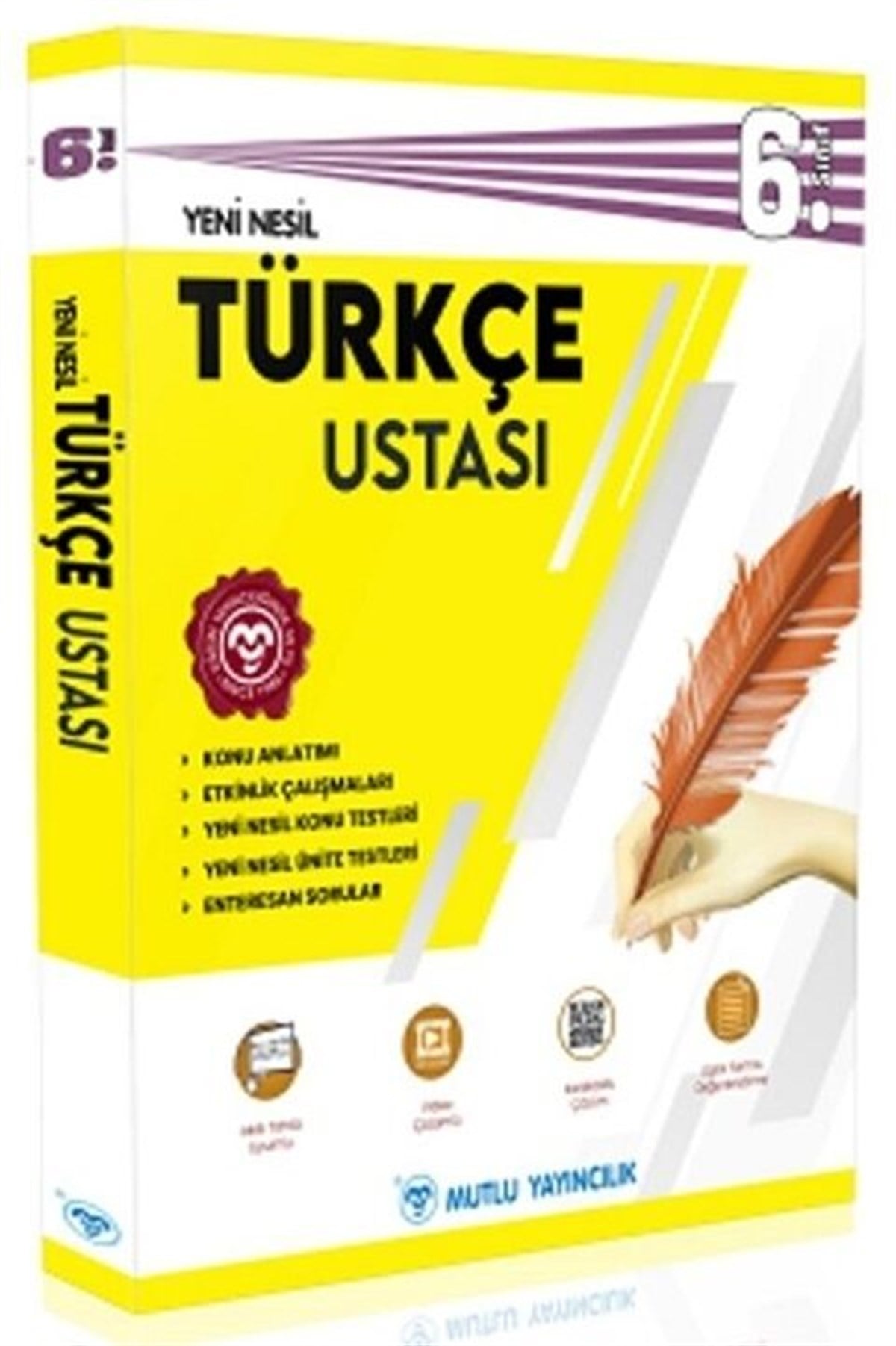 Mutlu Yayıncılık 6. Sınıf Türkçe Ustası Konu Anlatımlı Soru Bankası Video Çözümlü