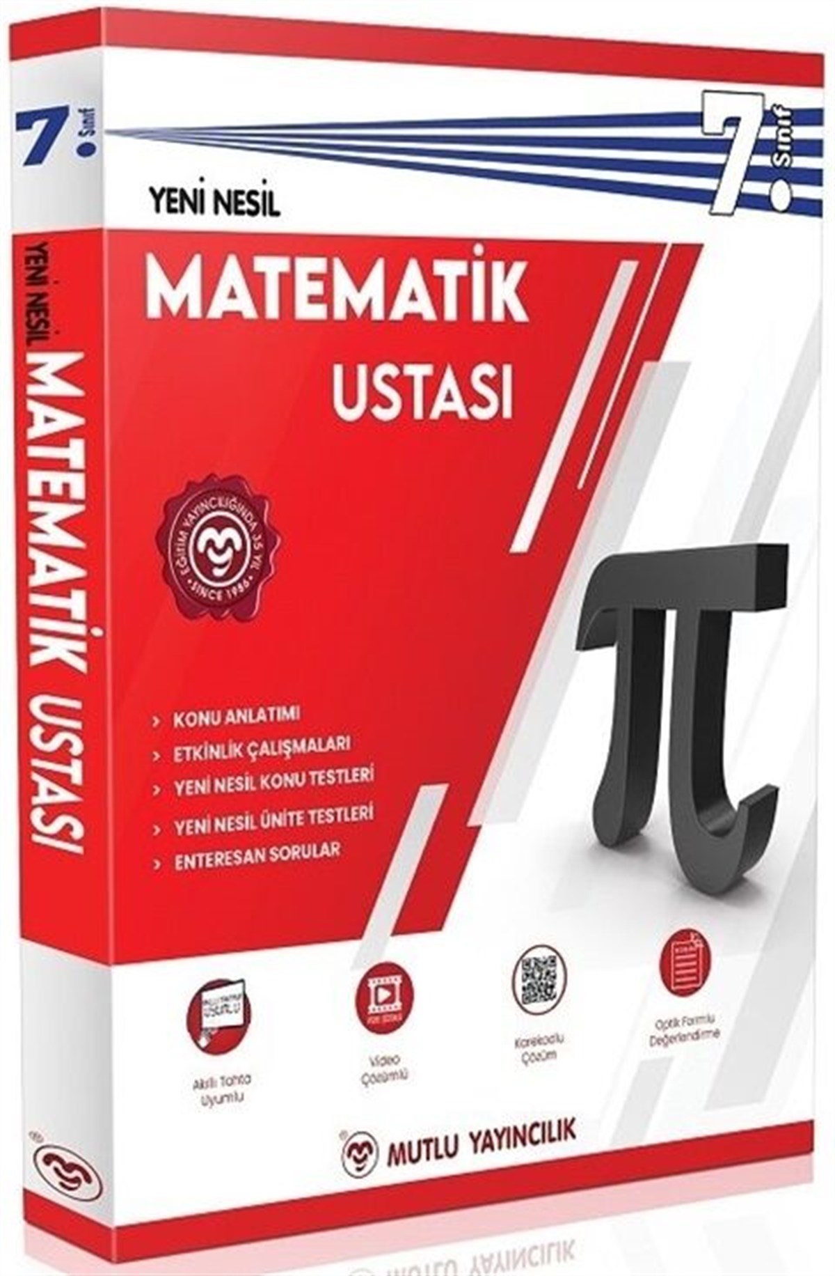 Mutlu Yayıncılık 7. Sınıf Matematik Ustası Konu Anlatımlı Soru Bankası Video Çözümlü