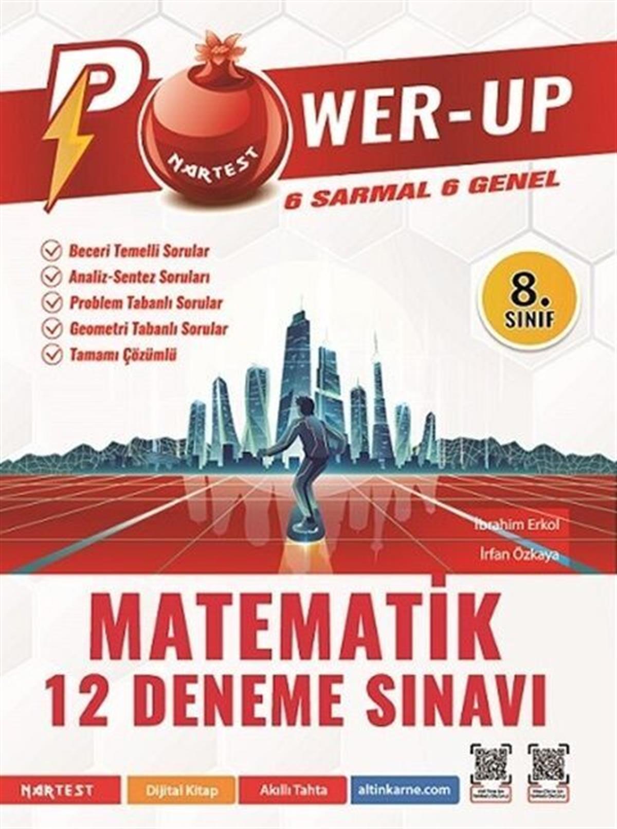Nartest Yayınları 8. Sınıf Power Up Matematik 12 Deneme Sınavı