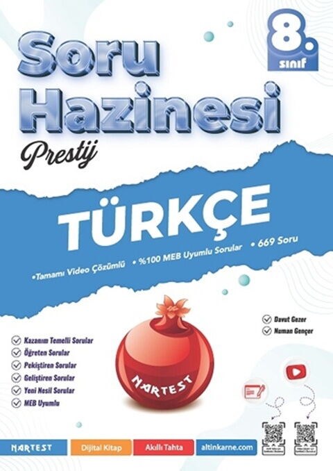 Nartest Yayınları 8. Sınıf Türkçe Soru Hazinesi