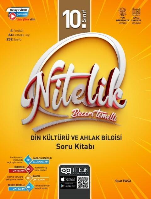 Nitelik Yayınları 10. Sınıf Din Kültürü ve Ahlak Bilgisi Beceri Temelli Soru Kitabı