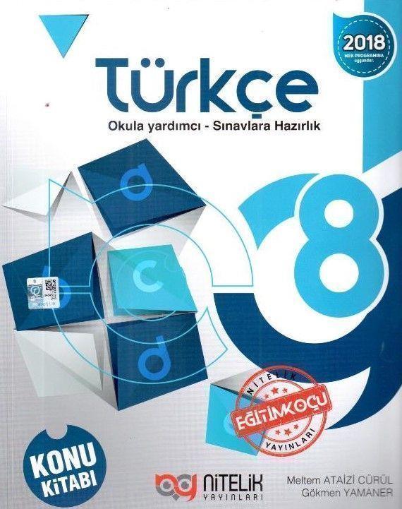 Nitelik Yayınları 8. Sınıf Türkçe Konu Kitabı