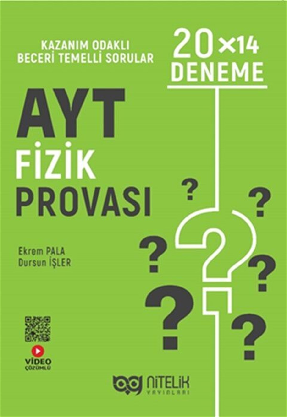 Nitelik Yayınları AYT Fizik Provası 20x14 Deneme