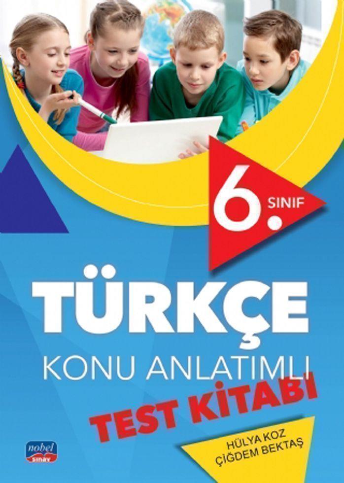 Nobel Sınav Yayınları 6. Sınıf Türkçe Konu Anlatımlı Test Kitabı