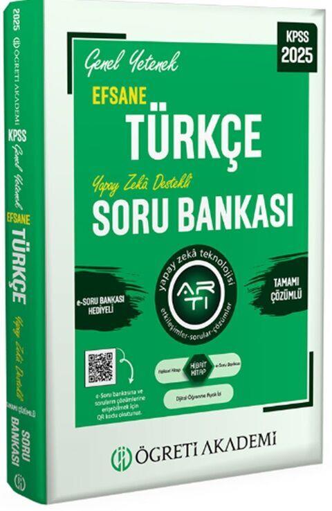 Öğreti Akademi 2025 KPSS Türkçe Genel Yetenek Efsane Tamamı Çözümlü Soru Bankası