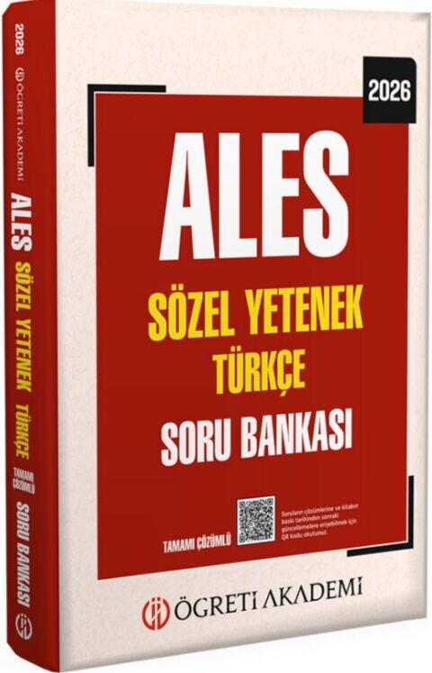 Öğreti Akademi 2026 ALES Sözel Yetenek Türkçe Tamamı Çözümlü Soru Bankası