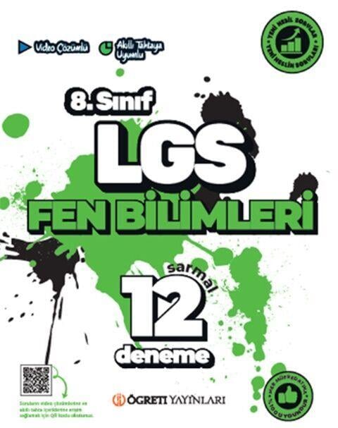Öğreti Akademi 8. Sınıf LGS Fen Bilimleri Sarmal 12 Deneme