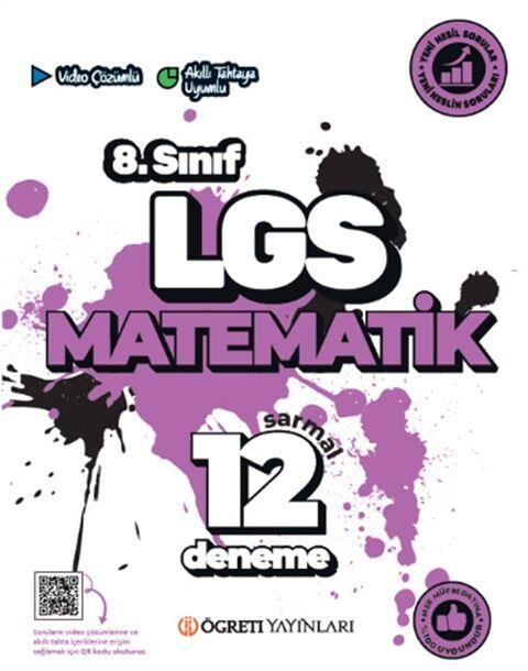 Öğreti Akademi 8. Sınıf LGS Matematik Sarmal 12 Deneme