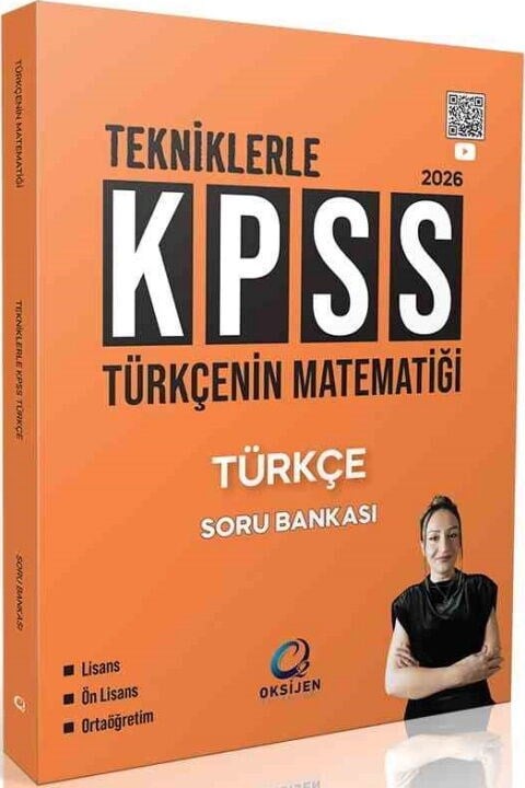 Oksijen Yayınları 2026 KPSS Türkçenin Matematiği Türkçe Soru Bankası