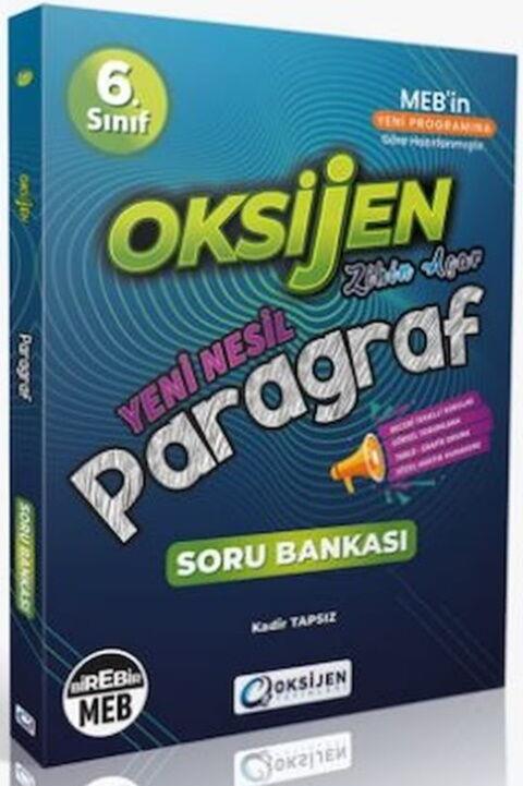 Oksijen Yayınları 6. Sınıf Paragraf Oksijen Soru Bankası