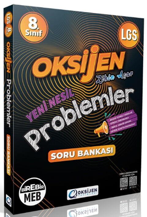 Oksijen Yayınları 8. Sınıf LGS Problemler Oksijen Soru Bankası
