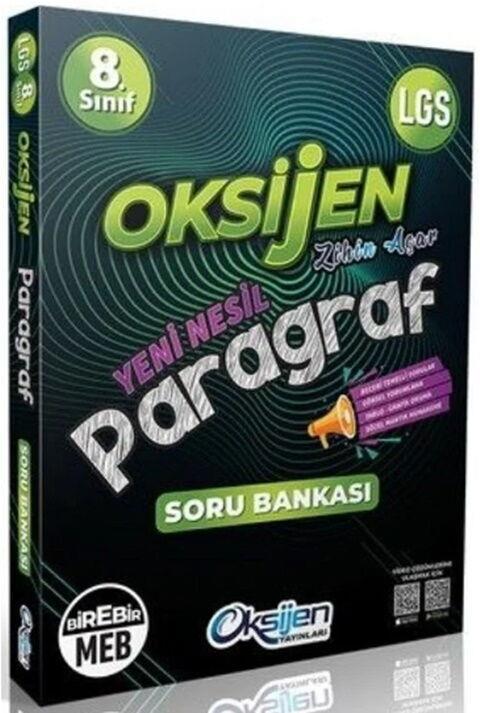 Oksijen Yayınları 8. Sınıf Paragraf Oksijen Soru Bankası