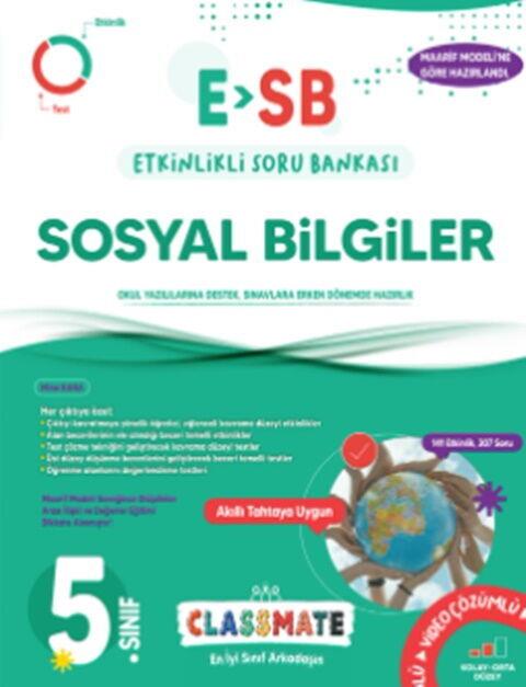Okyanus Yayınları 5. Sınıf Classmate Sosyal Bilgiler Etkinlikli Soru Bankası
