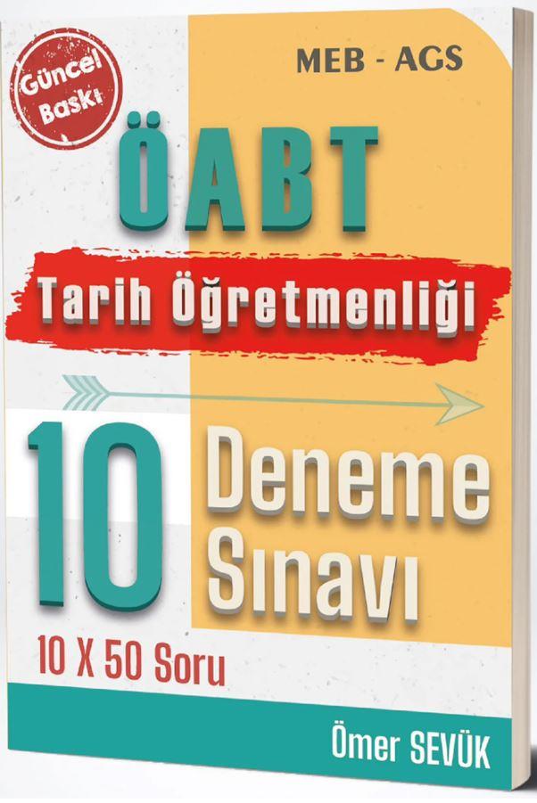 Ömer Sevük MEB AGS ÖABT Tarih Öğretmenliği 10 Deneme Sınavı