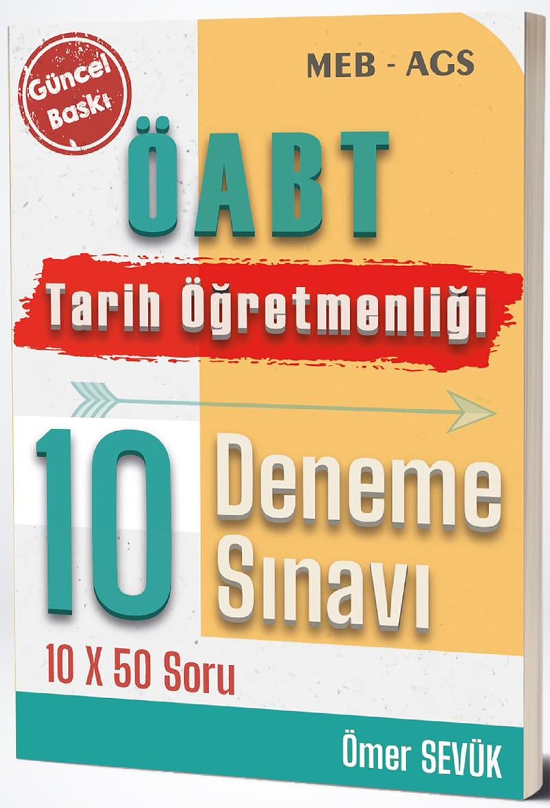 Ömer Sevük MEB AGS ÖABT Tarih Öğretmenliği 10 Deneme Sınavı