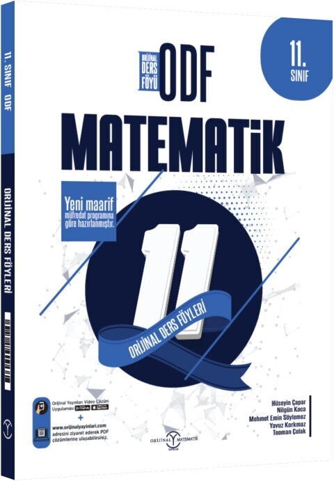 Orijinal Yayınları 11. Sınıf Matematik ODF Maarif Orijinal Ders Föyleri