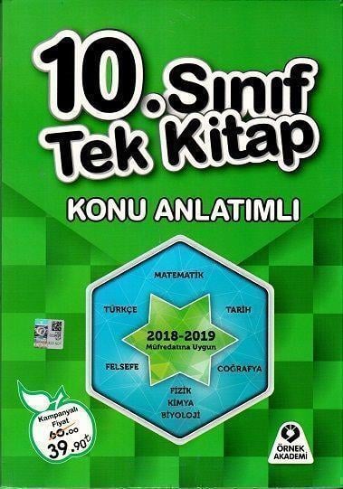 Örnek Akademi 10. Sınıf Tek Kitap Konu Anlatımlı