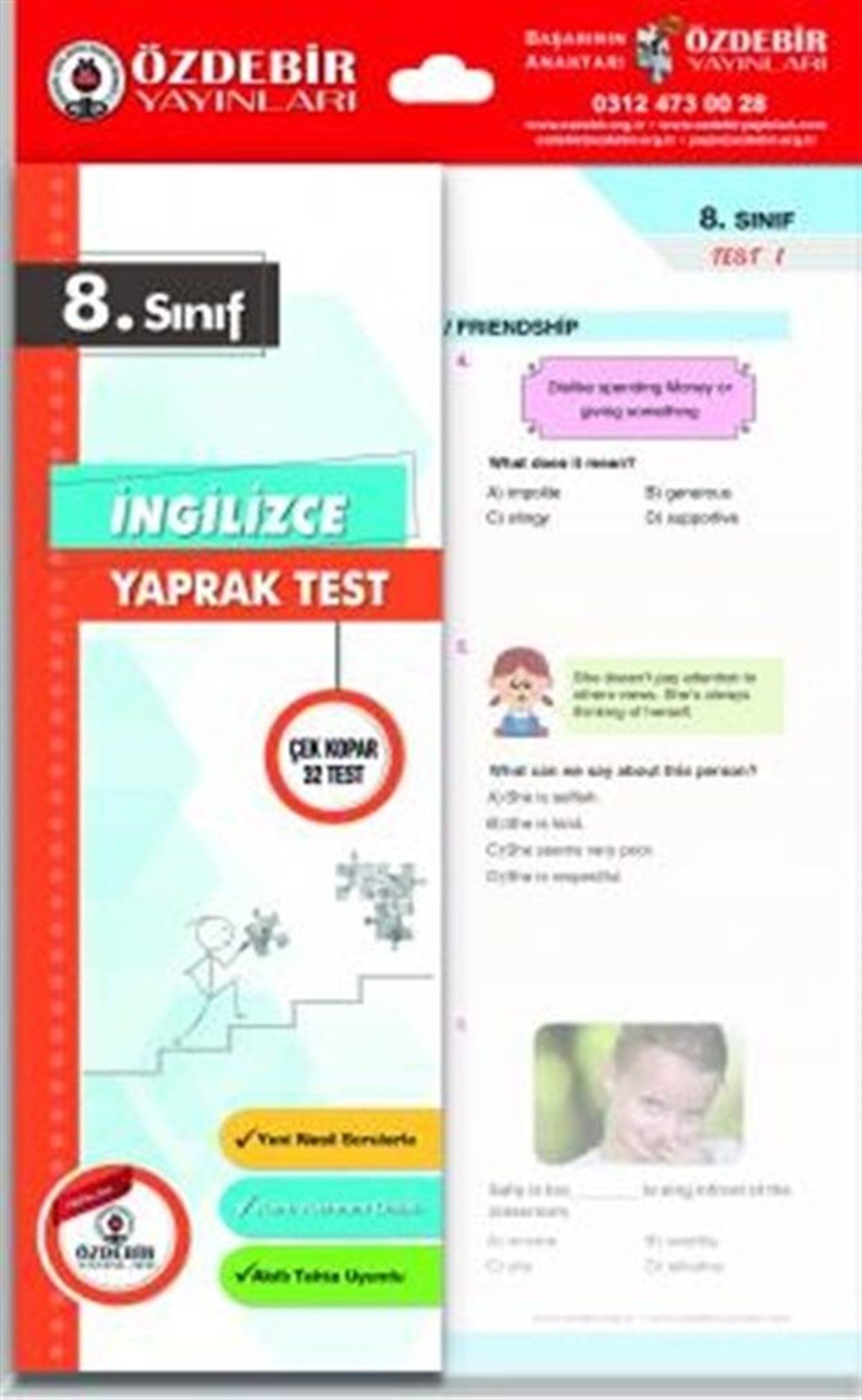 Özdebir Yayınları 8. Sınıf İngilizce Yaprak Test