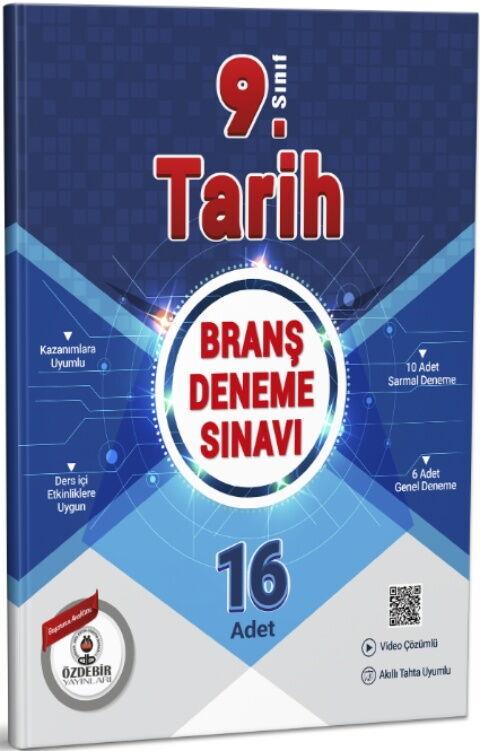 Özdebir Yayınları 9. Sınıf Tarih Branş Deneme Sınavı