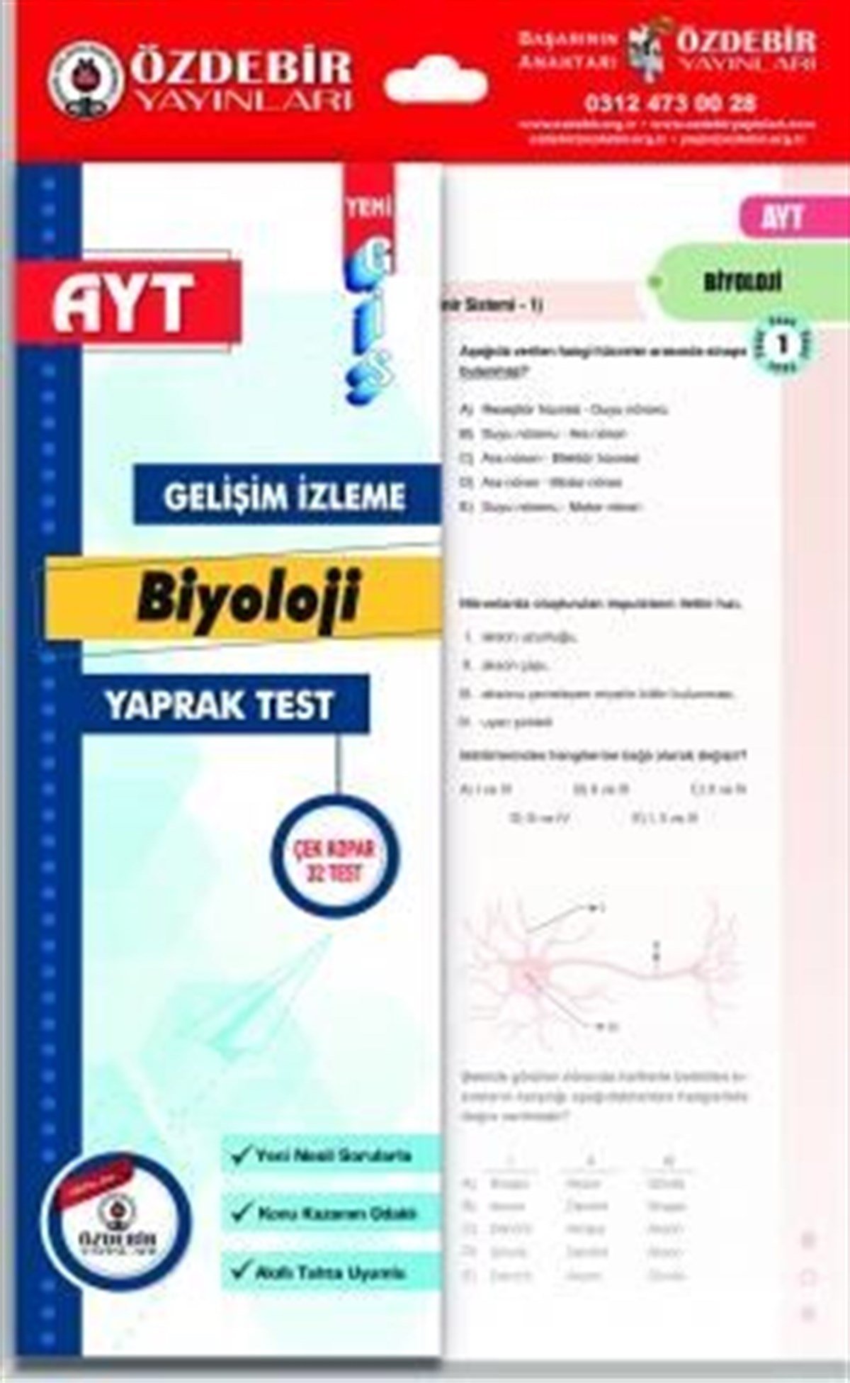 Özdebir Yayınları AYT Biyoloji Gis Yaprak Test