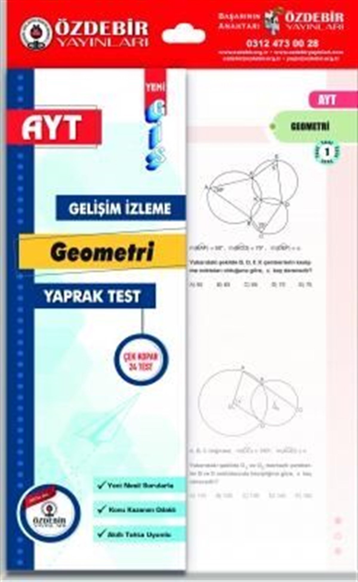 Özdebir Yayınları AYT Geometri Gis Yaprak Test