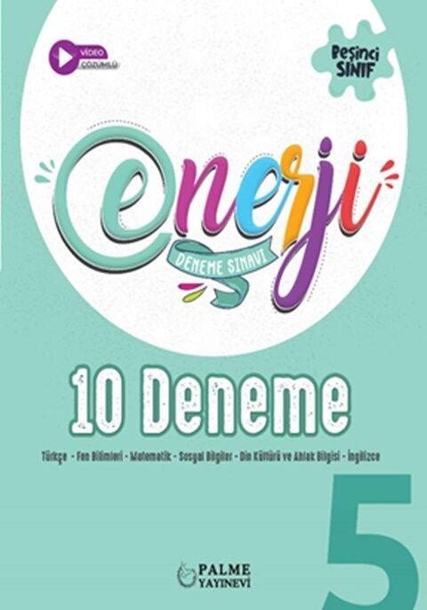 Palme Yayınları 5. Sınıf Tüm Dersler Enerji 10 lu Deneme Kitabı