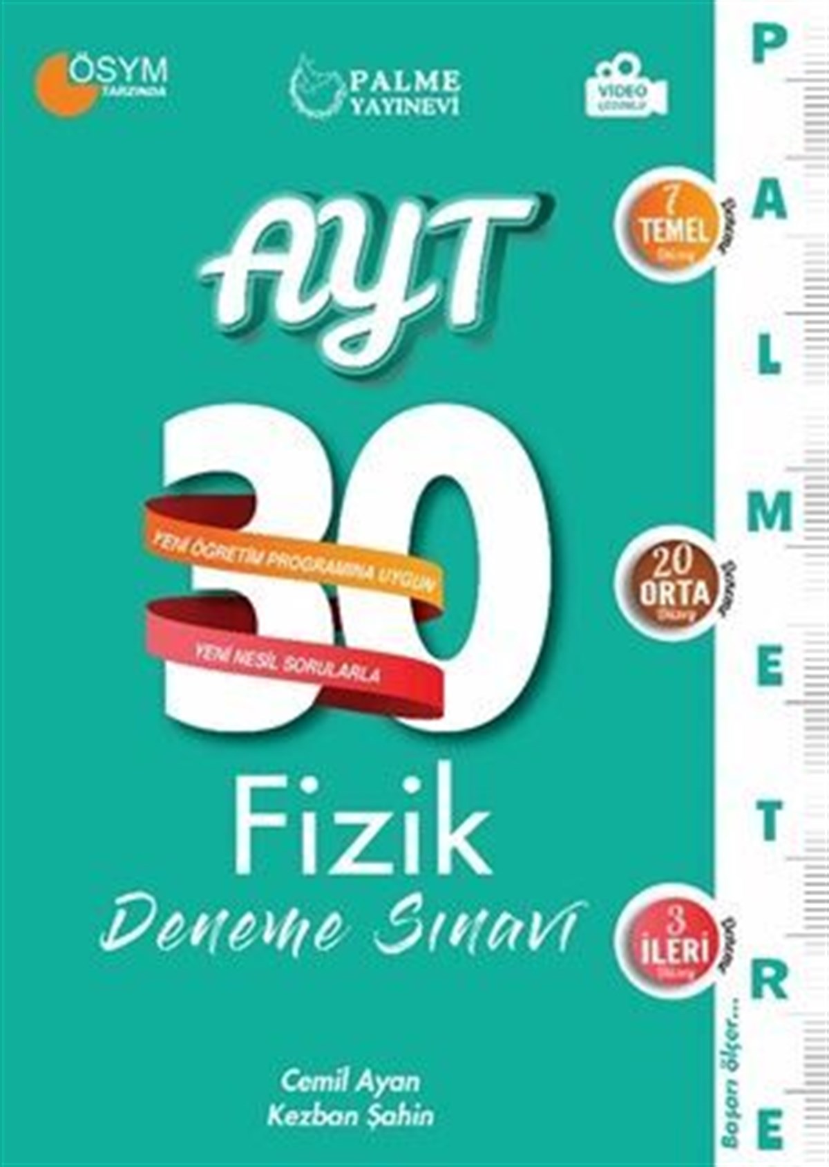 Palme Yayınları AYT Fizik Palmetre Serisi 30 Deneme