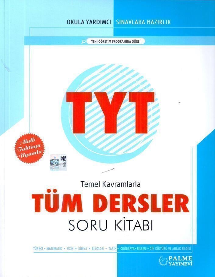 Palme Yayınları TYT Tüm Dersler Temel Kavramlarla Soru Kitabı