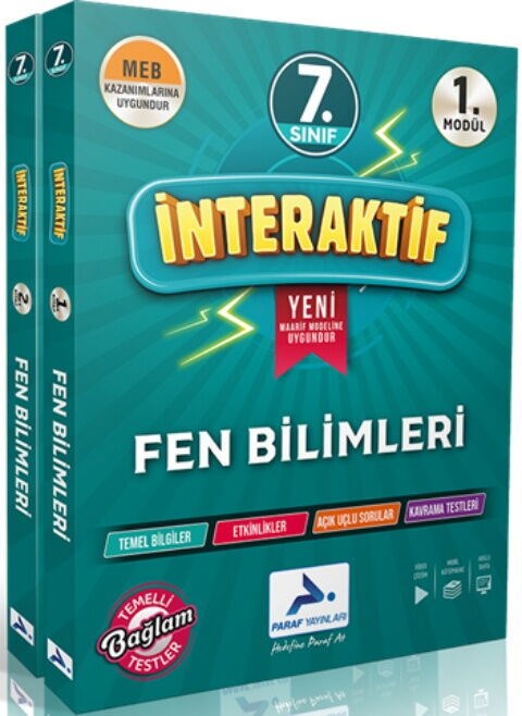 Paraf Yayınları 7. Sınıf İnteraktif Fen Bilimleri Etkinlik Çalışma Kitabı