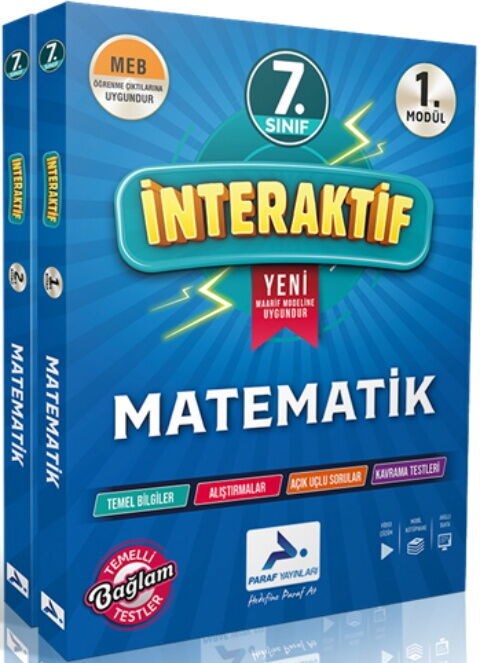 Paraf Yayınları 7. Sınıf İnteraktif Matematik Etkinlik Çalışma Kitabı