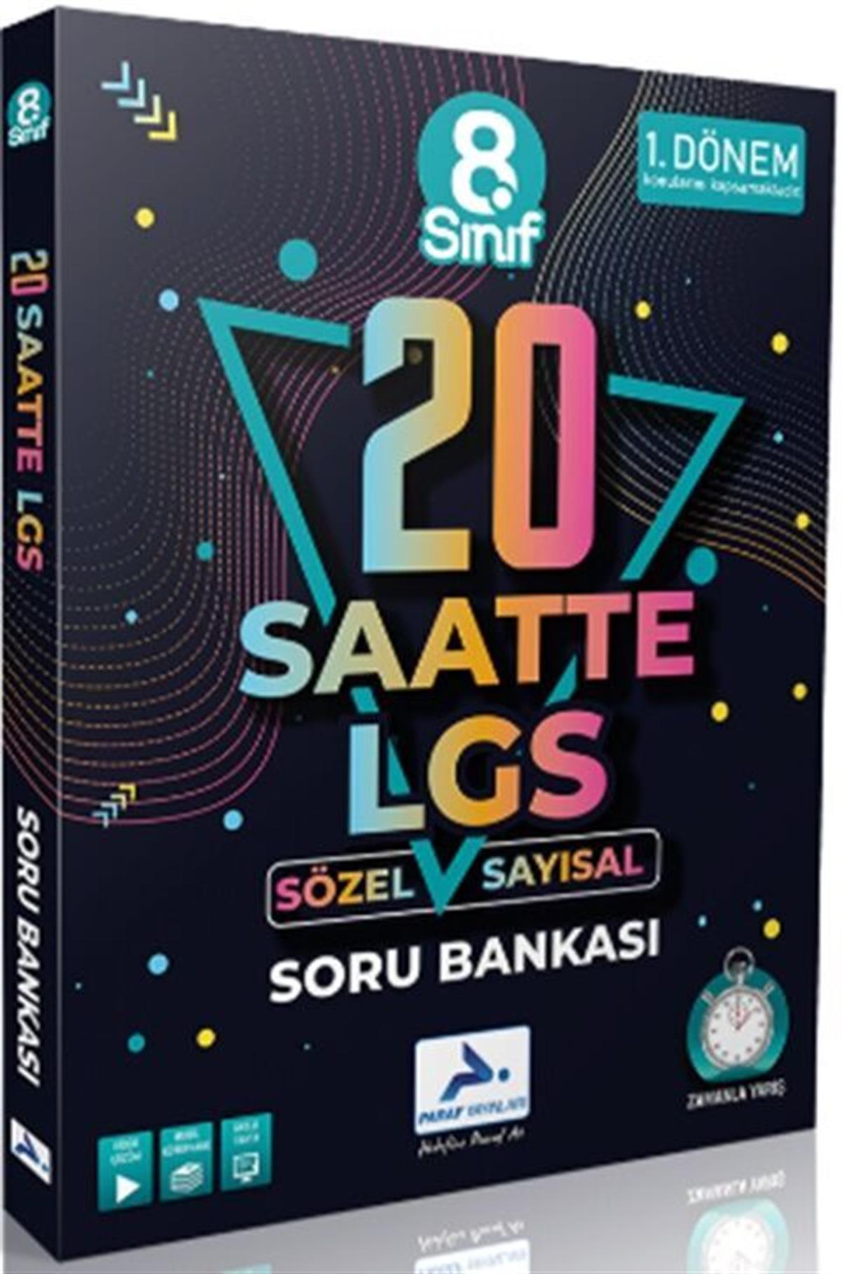 Paraf Yayınları 8. Sınıf LGS 20 Saatte Sayısal Sözel 1. Dönem Soru Bankası Özel Baskı