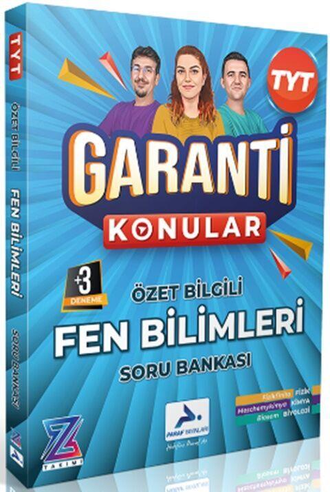 Paraf Yayınları Paraf Z Takımı TYT Fen Bilimleri Garanti Konular Soru Bankası