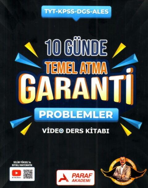 Paraf Yayınları TYT Problemler Z Takımı 10 Günde Temel Atma Garanti Video Ders Kitabı