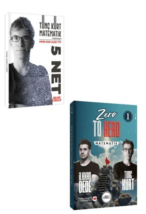 Parlayan Projeler Matematiğim Sıfır Seti Zero to Hero ve 5 Net İkilisi Tunç Kurt İlkkan Dede TYT KPSS ALES DGS
