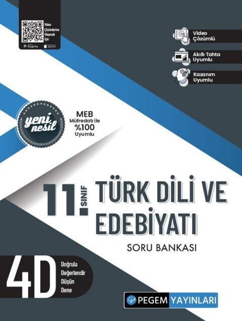 Pegem Akademi 11. Sınıf Türk Dili ve Edebiyatı Soru Bankası