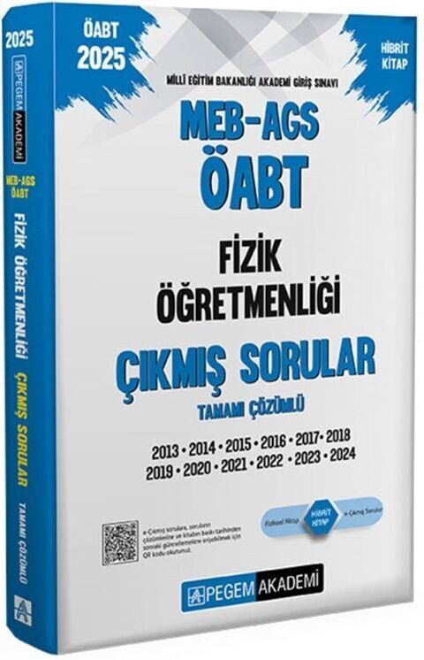 Pegem Akademi 2025 MEB AGS ÖABT Fizik Öğretmenliği Çıkmış Sorular