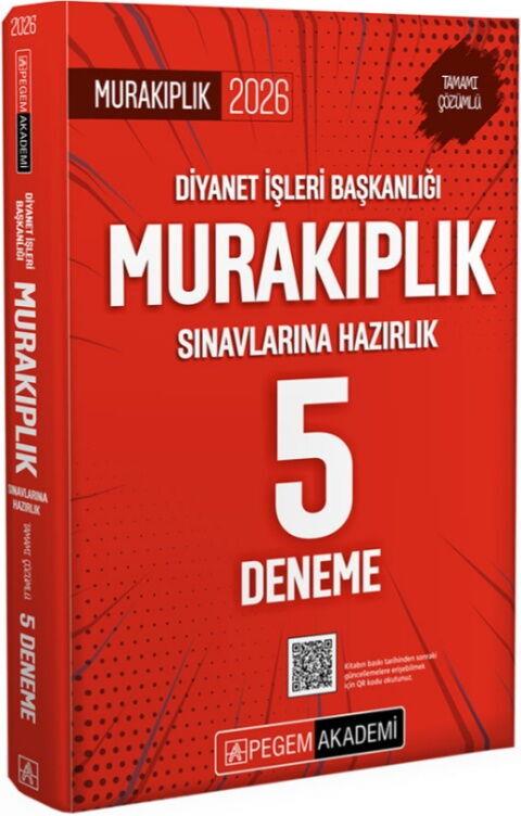 Pegem Akademi 2026 Diyanet İşleri Başkanlığı Murakıplık Sınavlarına Hazırlık Tamamı Çözümlü 5 Deneme