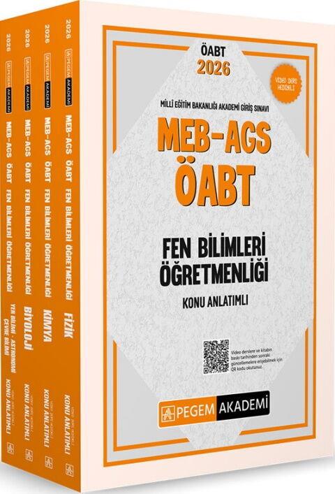 Pegem Akademi 2026 MEB AGS ÖABT Fen Bilimleri Öğretmenliği Konu Anlatımlı Modüler Set